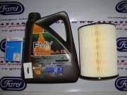 Ford Focus 2 / Focus 3 TDCi (2008+) Dizel Yağ Bakım Seti — Castrol 4 L Motor Yağı + Yağ Filtresi + Hava Filtresi